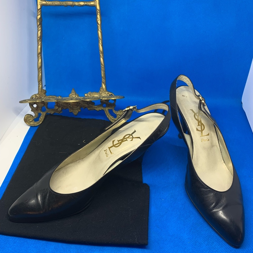 Yves Saint Laurent Black leather pumps - Picture 3 of 14